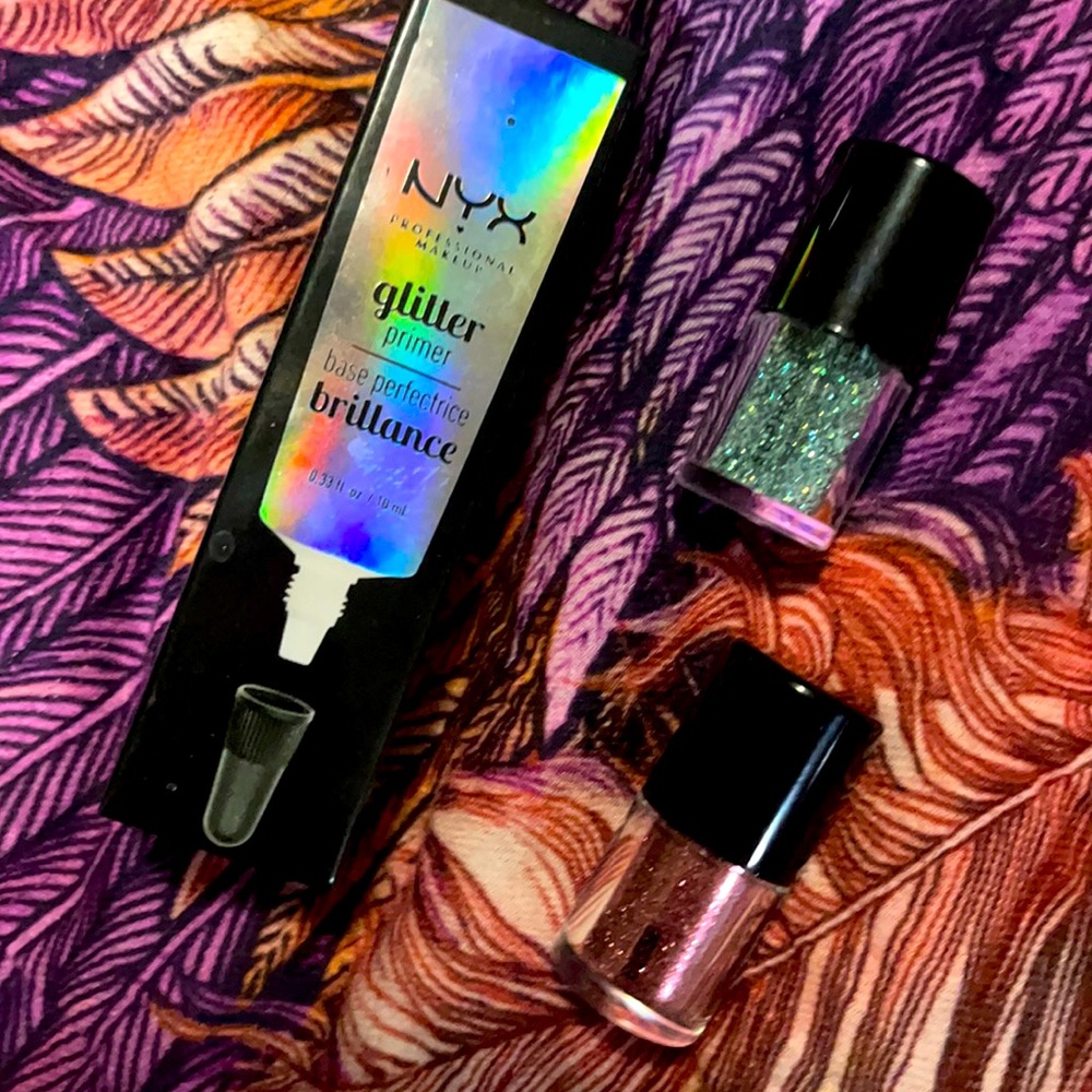 🖤💄💋NYX glitter primer & Sephora glitter pods 💋💄🖤